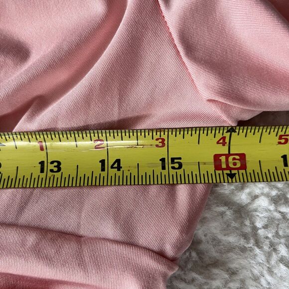 Dress Day Baby Pink Maternity Midi Dress with Short Sleeves Sz L - Picture 11 of 14